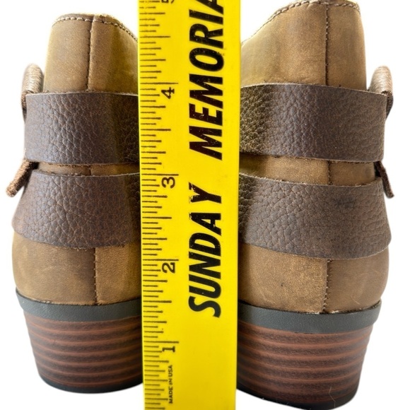 Clarks Collection Leather Side Zip Brown Ankle Booties Boots Womens Size 6 NWOB - Picture 4 of 9